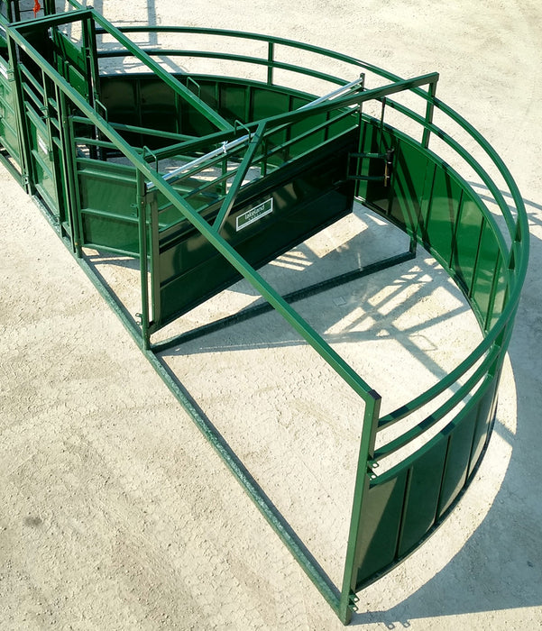Heavy-duty steel Cattle Crowding Tub by Lakeland built for safe and efficient cattle movement