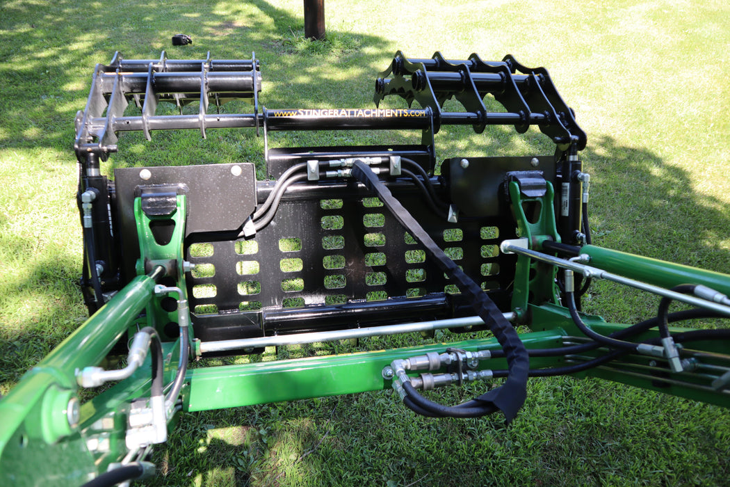 Compact Tractor Grapple Bucket | Heavy-Duty Clam Grapple by Stinger