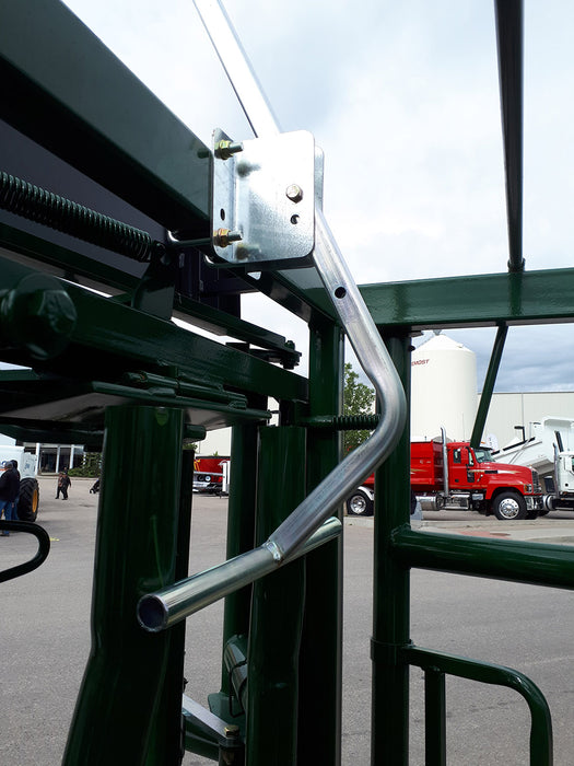 Side view of the Premium C-Series Cattle Squeeze Chute highlighting durable construction