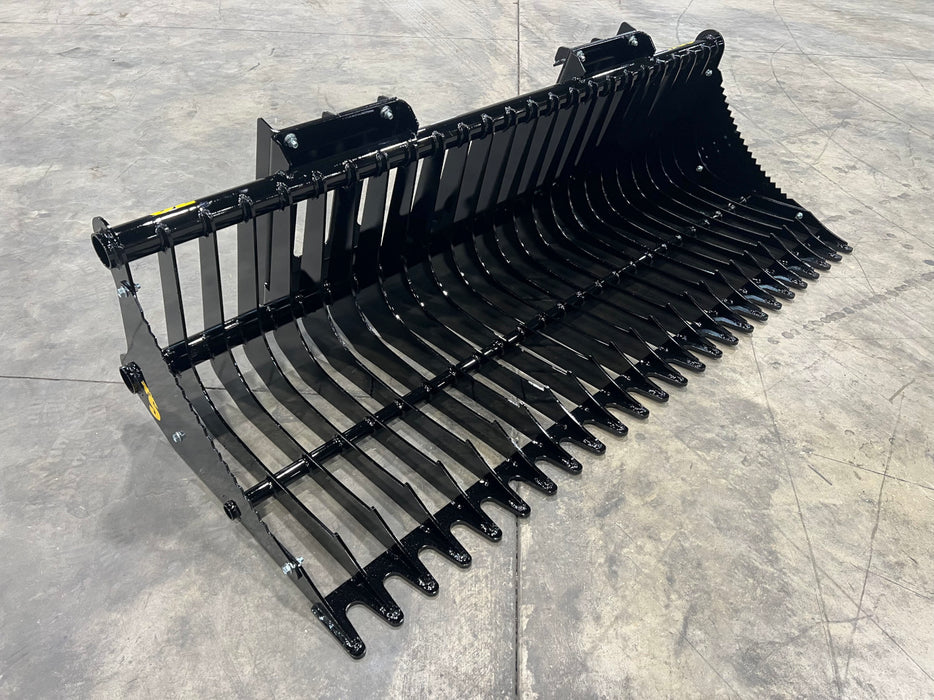 Compact Rock Bucket – Heavy-Duty Rock Bucket Attachment for Compact Machines