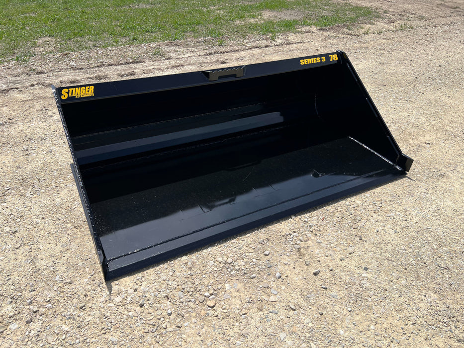 Stinger Series 3 Heavy-Duty Skid Steer Material Bucket (MB3)