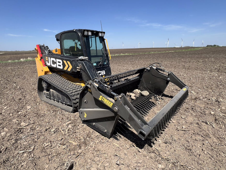 Skid Steer Rock Reel – Heavy-Duty Grapple Bucket Attachment