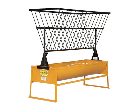 Sioux Steel 5-Foot Bunk Feeder built from durable metal for reliable cattle and livestock feeding on farms.