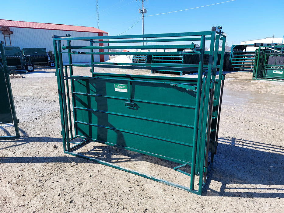 Portable Adjustable Cattle Alley setup in a ranch environment for flexible livestock control