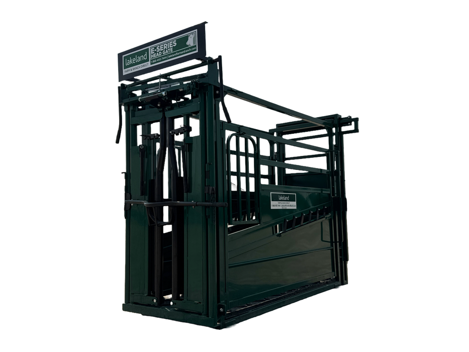 Portable cattle squeeze chute from Lakeland designed for safe livestock restraint and stress-free cattle handling