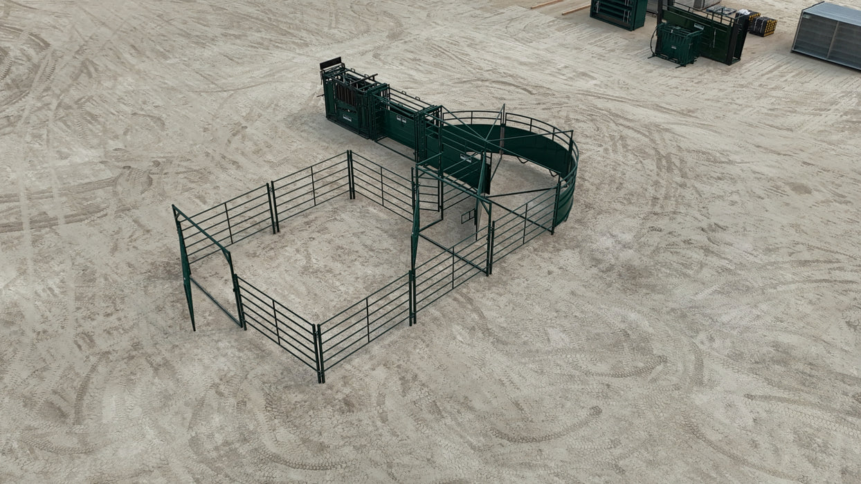 Fully assembled Cattle Handling System by Lakeland – E-Series E2000 for advanced livestock handling efficiency