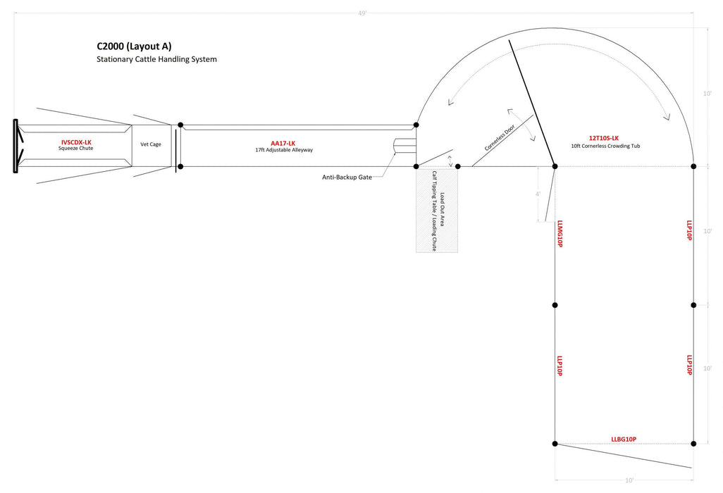 Lakeland C2000 Complete Cattle Handling System – advanced livestock management setup for safer, smarter ranching