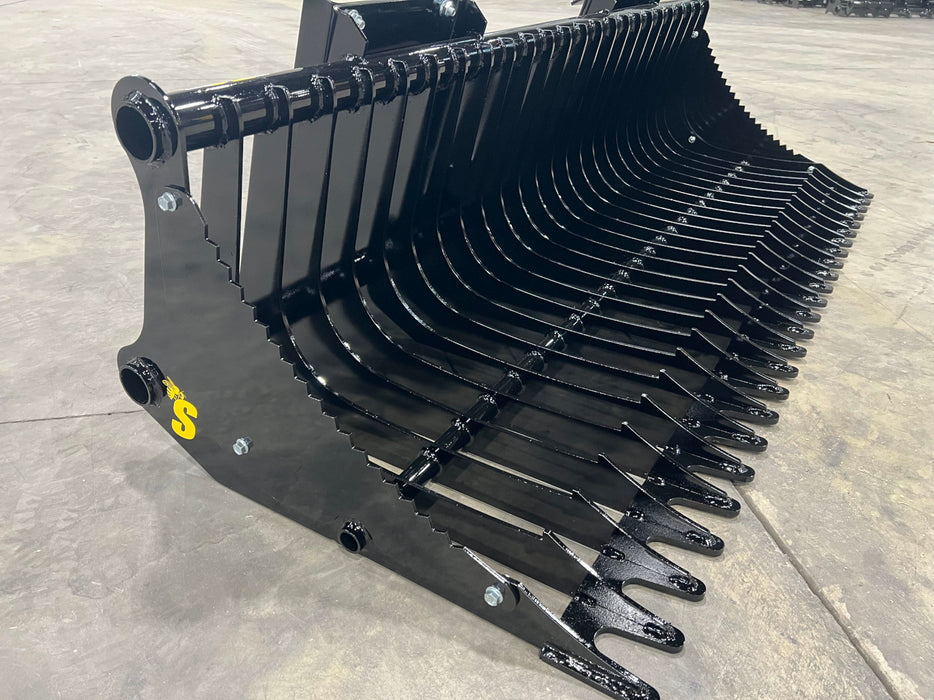 Compact Rock Bucket – Heavy-Duty Rock Bucket Attachment for Compact Machines