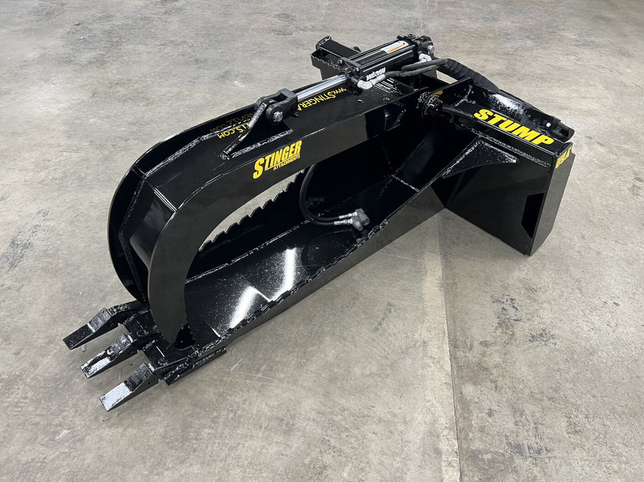 Skid Steer Stump Bucket with Grapple – Heavy-Duty Root Removal Tool