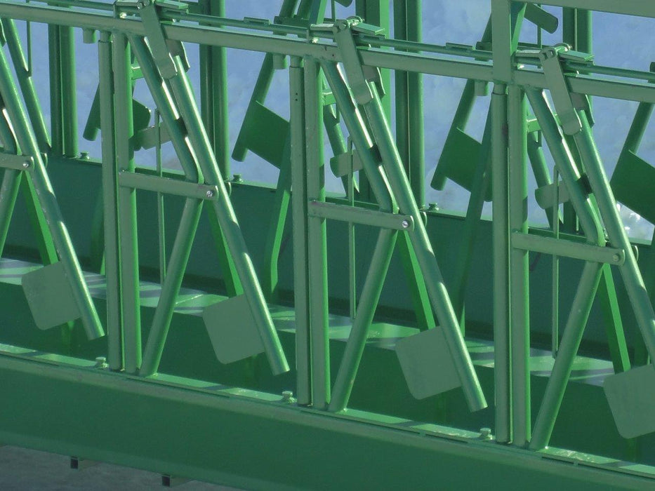 Durable Steel Cattle Feed Wagon by Lakeland – self-locking design offering safety, stability, and feeding efficiency