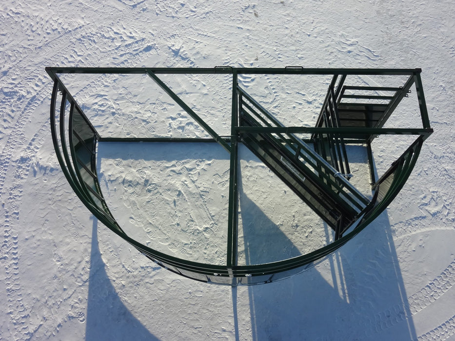 Heavy-duty steel Cattle Crowding Tub by Lakeland engineered for safe and efficient cattle movement