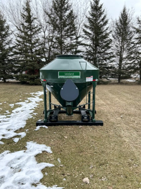 Lakeland 70 Bushel Portable Feed Bin – durable steel construction for reliable on-farm feed transport and storage