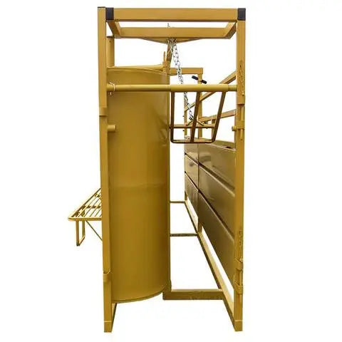 Livestock entering Sioux Steel Adjustable Cattle Alley built for efficient, low-stress cattle handling on ranches.