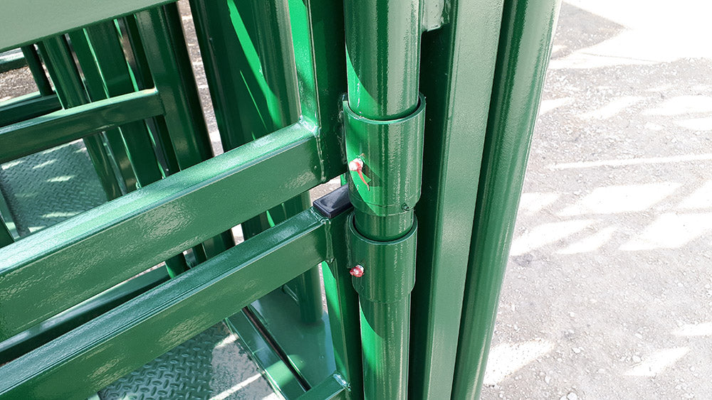 Farm worker assisting delivery in Lakeland Calving Pens built for safety and efficiency