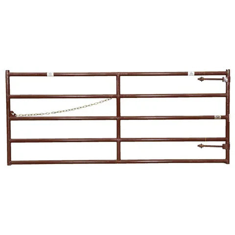 HiQual Heavy Duty 2-Inch Livestock Gate built with reinforced steel tubing for reliable and long-lasting livestock control.