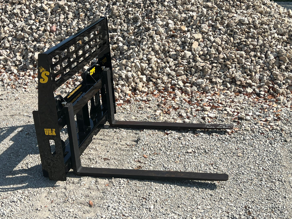 Heavy-Duty Pallet Fork Attachment for Tractors | Stinger Attachments