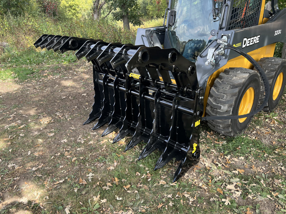 Utility Tractor Grapple Bucket – Heavy-Duty CG Clam Grapple by Stinger Attachments