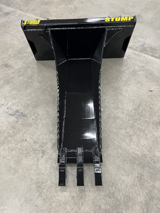 Stinger Heavy-Duty Skid Steer Stump Bucket Attachment (STB)
