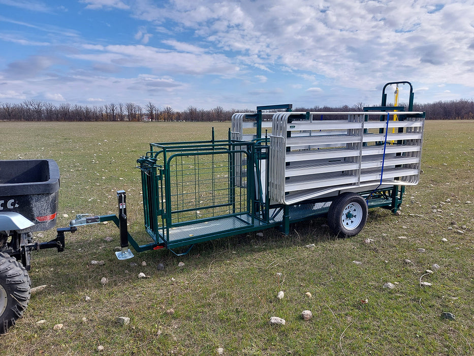 Complete Sheep Handling System with Adjustable Gates and Easy Mobility