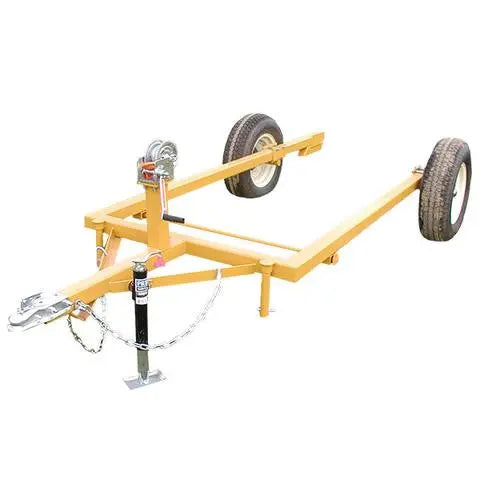 Heavy-duty Squeeze Chute Cart designed for easy transport and stable support of livestock handling equipment.