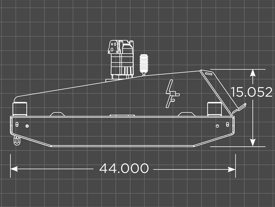 Heavy-duty Skid Steer Brush Cutter by Loflin Fabrication featuring durable steel blades and reinforced deck for efficient land clearing.