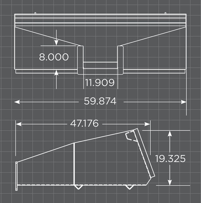 Durable steel Concrete Bucket for Skid Steer featuring easy discharge chute for controlled cement placement and construction efficiency.