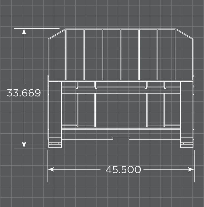 Durable Skid Steer Pallet Forks by Loflin Fabrication featuring adjustable fork spacing and reinforced steel frame for reliable performance.