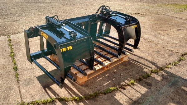 Stinger Manure Tine Grapple Bucket – Heavy-Duty Skid Steer Grapple