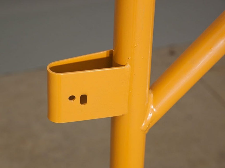 Close-up of Sioux Steel Z-Bar Feeder Panels showing reinforced frame and wide feeding openings for safe cattle access.