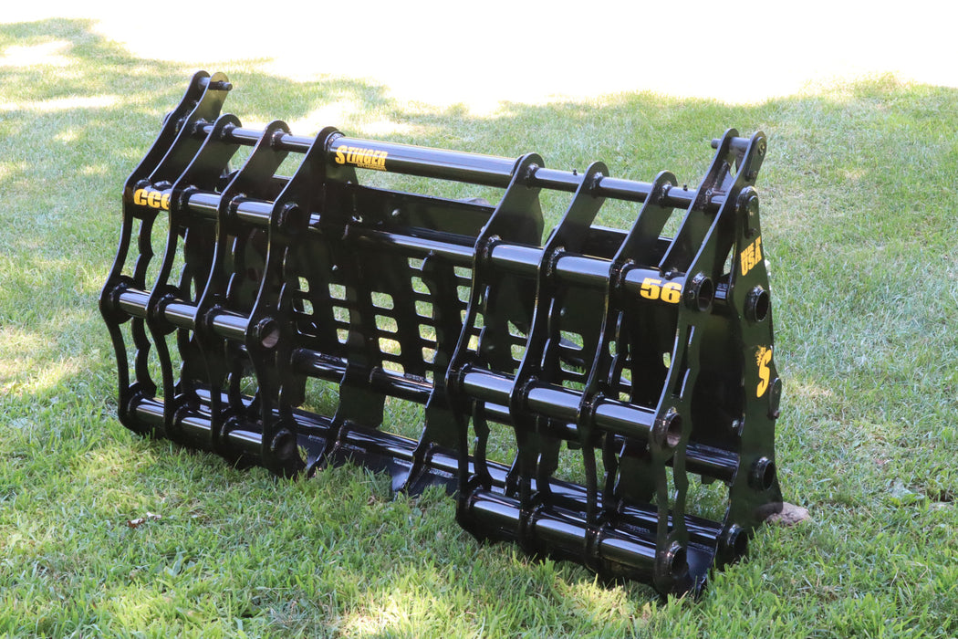 Compact Tractor Grapple Bucket | Heavy-Duty Clam Grapple by Stinger