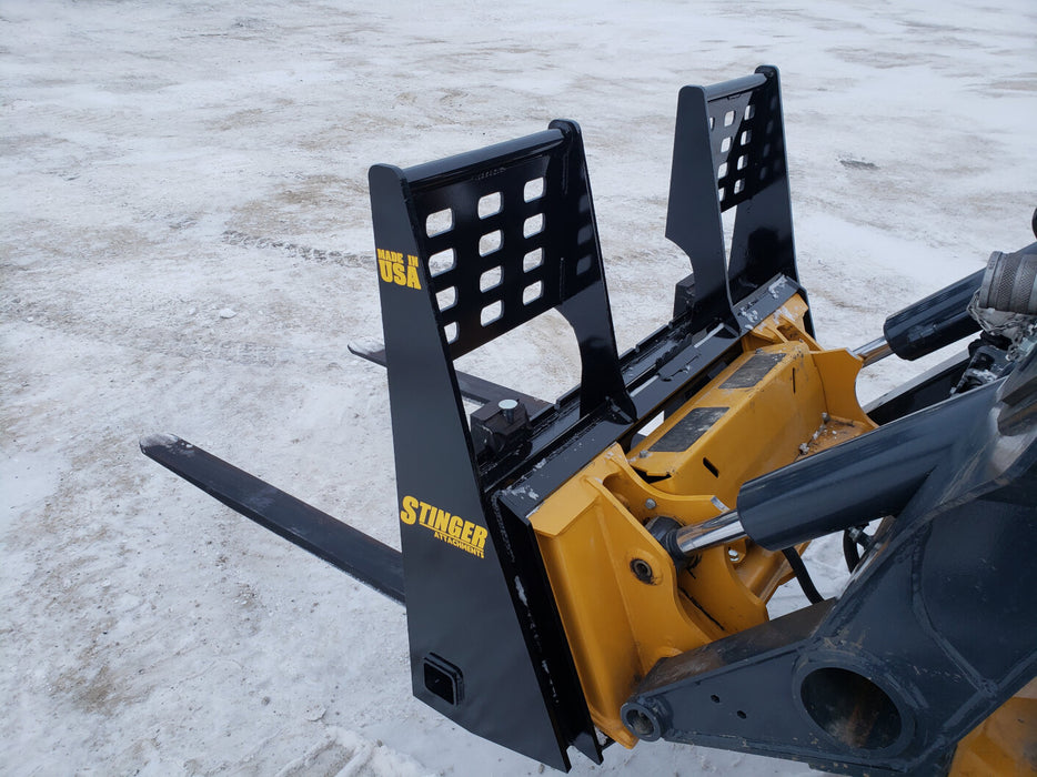 Skid Steer Pallet Forks – Heavy-Duty Fork Attachment by Stinger