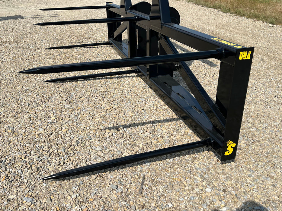 Skid Steer Bale Spear – Series 5XD | Multi-Bale Heavy-Duty Hay Mover by Stinger