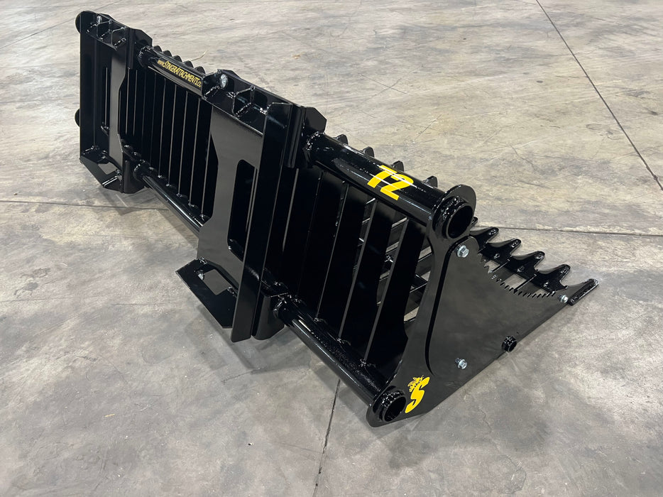 Compact Rock Bucket – Heavy-Duty Rock Bucket Attachment for Compact Machines