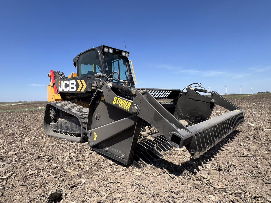 Skid Steer Rock Reel – Heavy-Duty Grapple Bucket Attachment