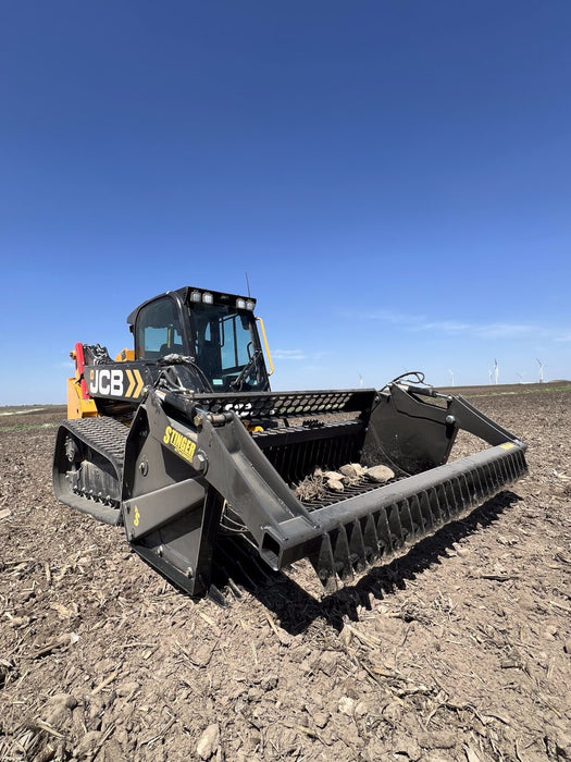 Skid Steer Rock Reel – Heavy-Duty Grapple Bucket Attachment