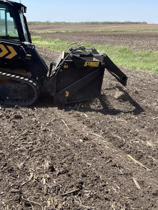 Skid Steer Rock Reel – Heavy-Duty Grapple Bucket Attachment