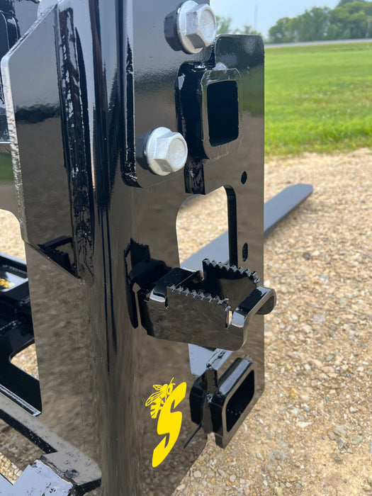Skid Steer Pallet Forks – Heavy-Duty Class 3 Fork Attachment by Stinger