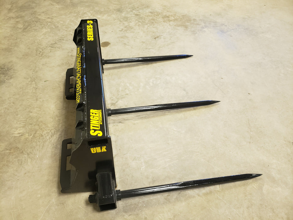 Tractor Bale Spear – Series 3 (BS3) | Triple-Tine Hay Spear by Stinger