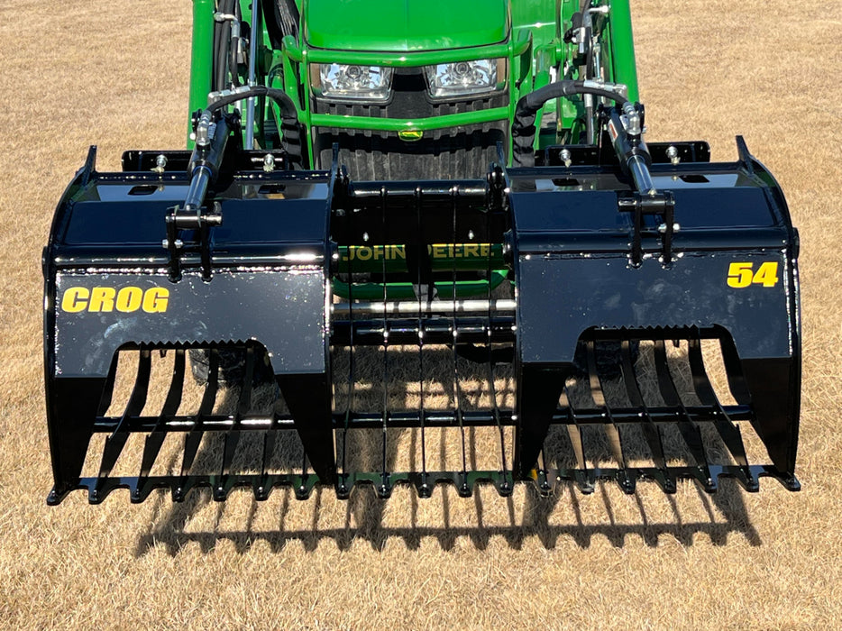 Compact Rock Grapple Bucket for Skid Steers – Heavy-Duty Attachment