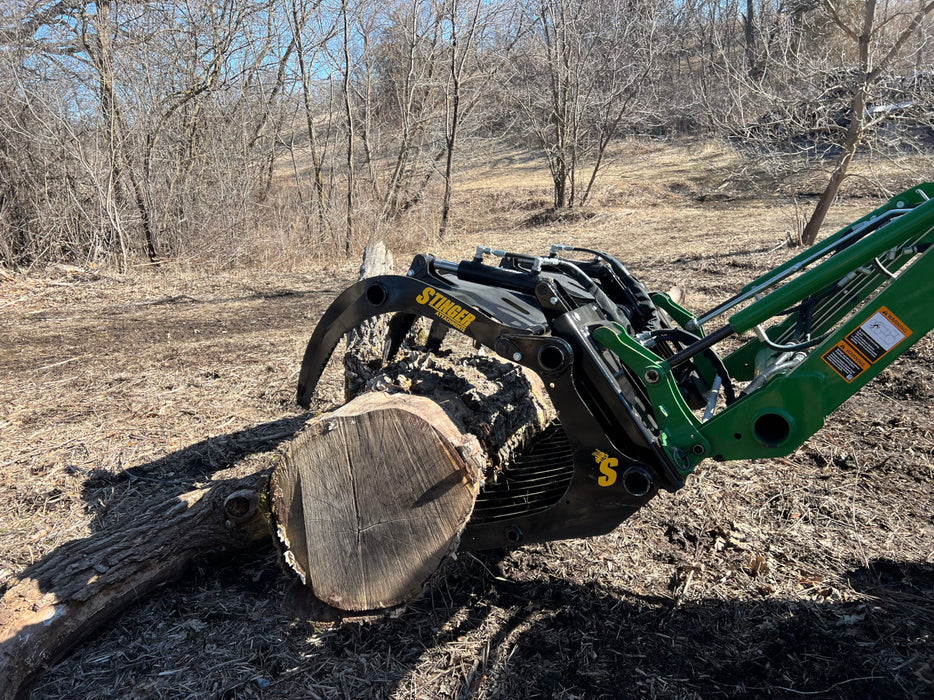 Compact Rock Grapple Bucket for Skid Steers – Heavy-Duty Attachment