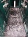 Rear view of E-Series Cattle Squeeze Chute with tailgate and safety release system