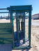 Top view of E-Series Cattle Squeeze Chute highlighting solid design and easy cattle entry