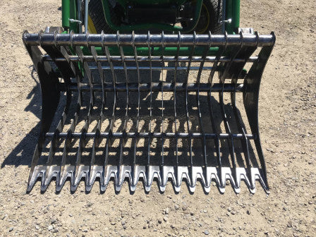 Compact Rock Bucket – Heavy-Duty Rock Bucket Attachment for Compact Machines