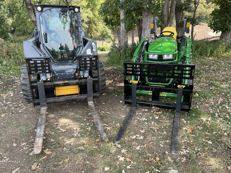 Heavy-Duty Pallet Fork Attachment for Tractors | Stinger Attachments