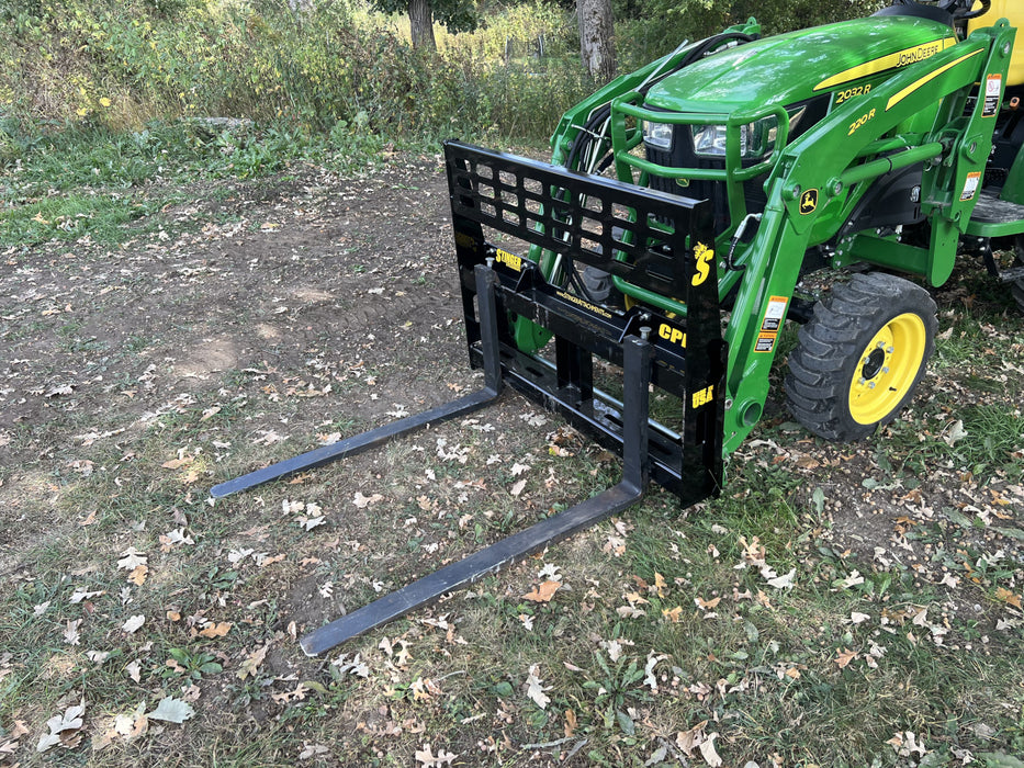 Heavy-Duty Pallet Fork Attachment for Tractors | Stinger Attachments