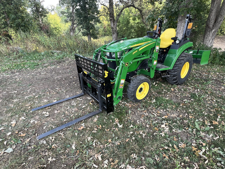 Heavy-Duty Pallet Fork Attachment for Tractors | Stinger Attachments