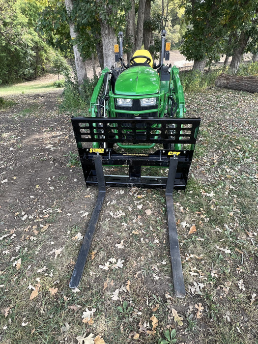 Heavy-Duty Pallet Fork Attachment for Tractors | Stinger Attachments