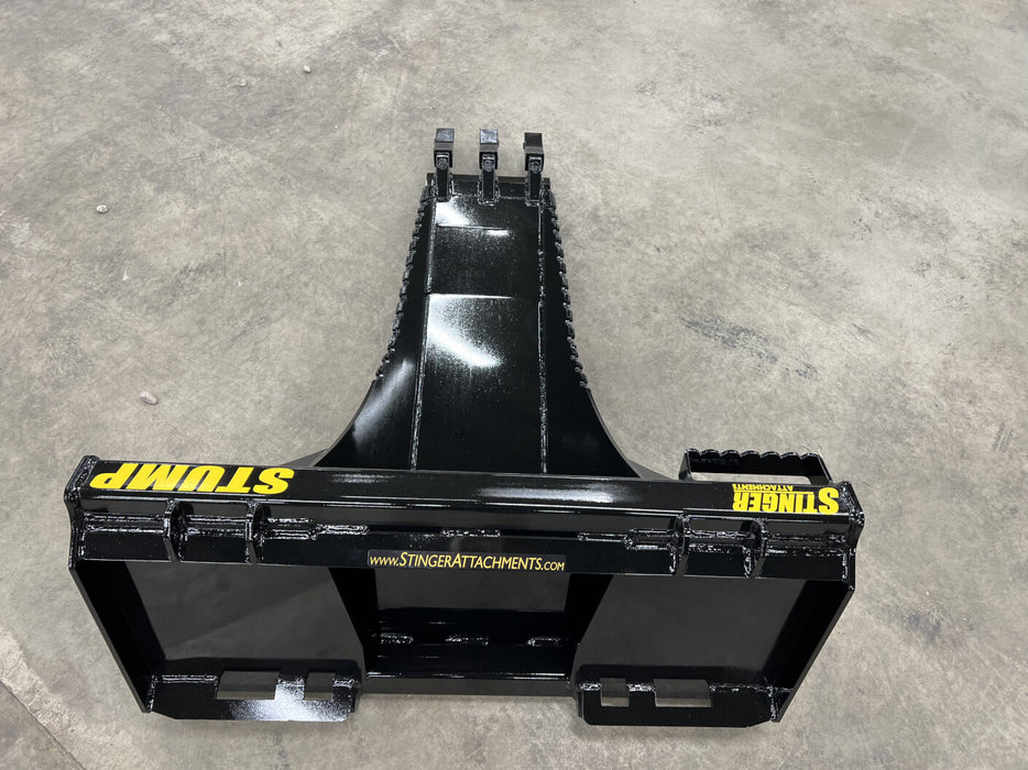 Stinger Heavy-Duty Skid Steer Stump Bucket Attachment (STB)