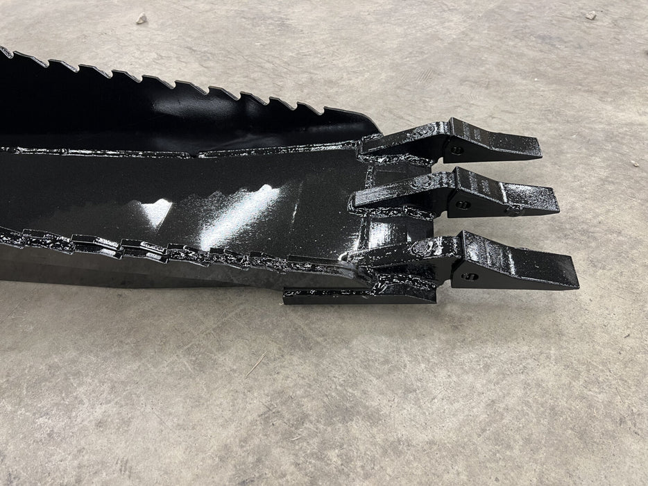 Stinger Heavy-Duty Skid Steer Stump Bucket Attachment (STB)