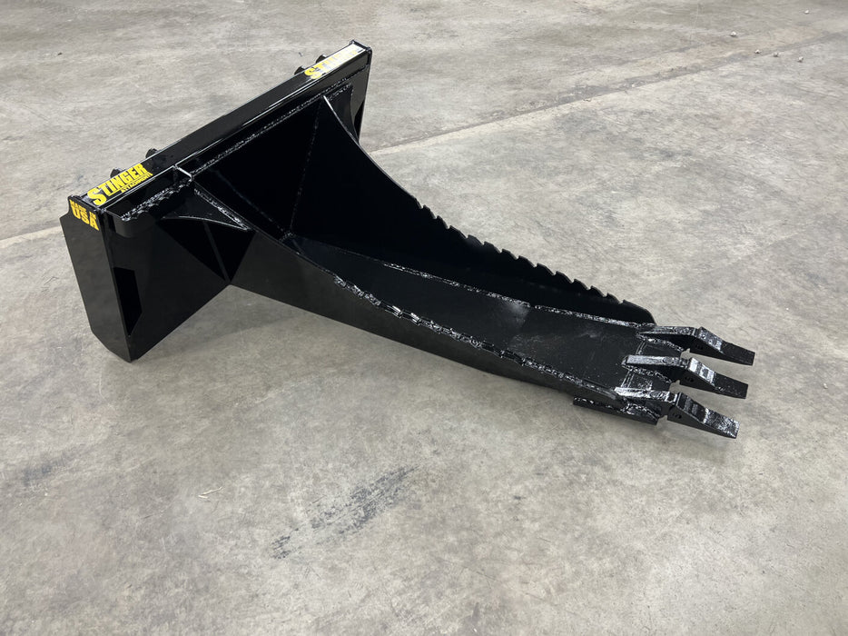 Stinger Heavy-Duty Skid Steer Stump Bucket Attachment (STB)